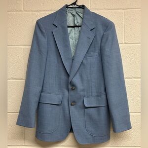 Vintage Stafford Blue Sport Coat - Size 36S